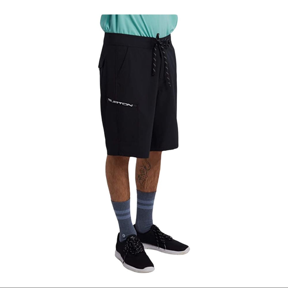 Burton Men's Moxie Shorts With Pockets Black NEW - Picture 4 of 4
